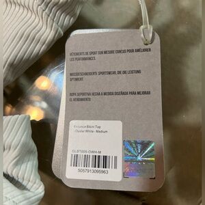 Gymshark Essence 2 piece bikini swimsuit M top, L bottom, NWT! Oyster white